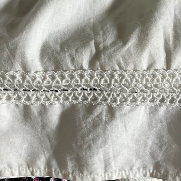 NWOT "COLD SHOULDER" White Eyelet Lace Tank Boho Blouse sz S (no brand) - Picture 5 of 6